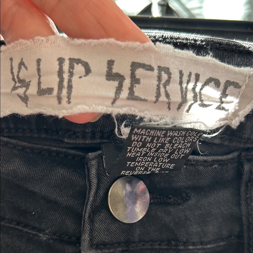 Lip Service Black Skeleton Skinny Jeans - Picture 6 of 6